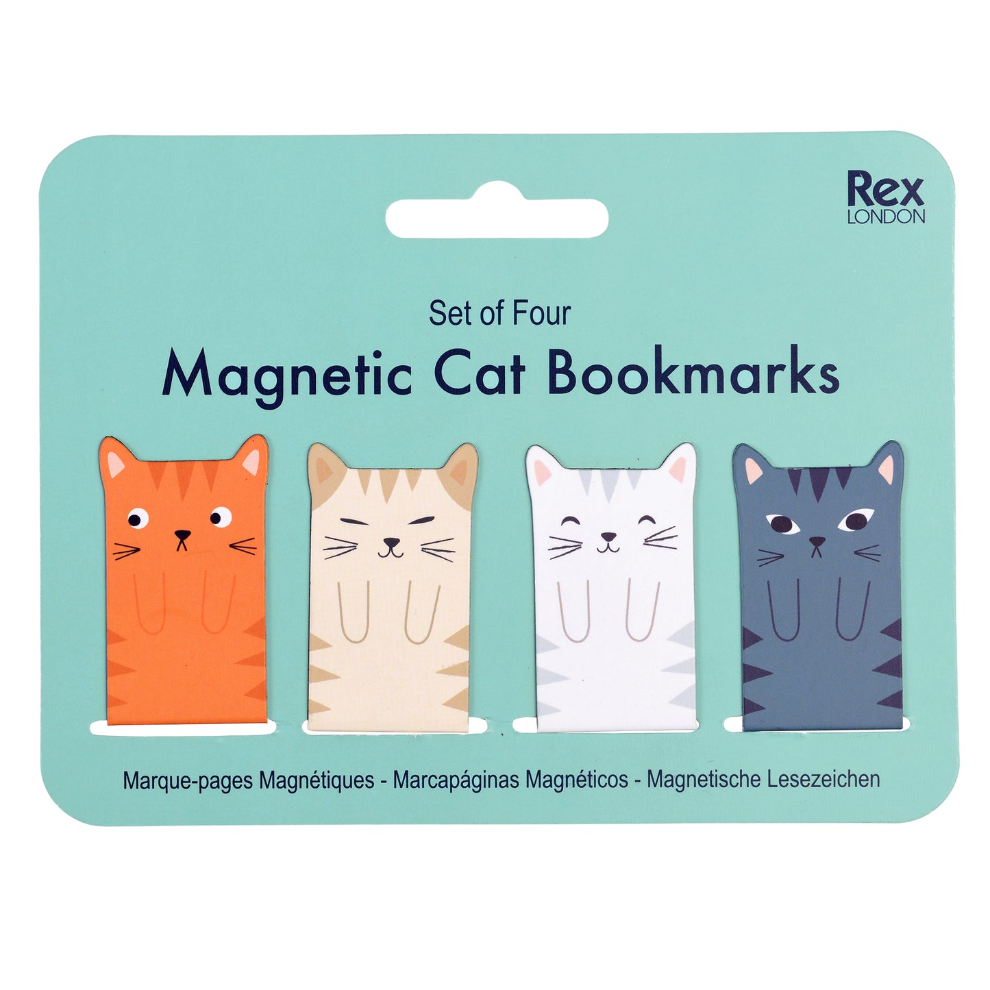 Magnetic Cat Bookmarks (set of 4) - ad&i