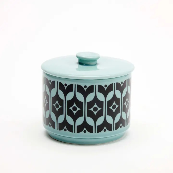 Magpie x Hornsea Lidded Bowl Teal Heirloom - ad&i