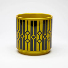 Load image into Gallery viewer, Magpie x Hornsea Geo Chartreuse Medium Plant Pot - ad&amp;i