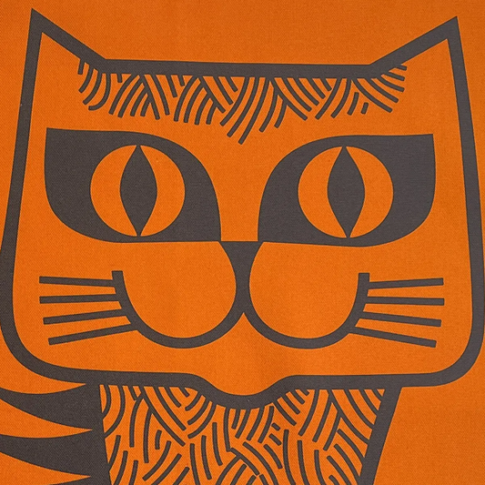 Magpie x Hornsea Cat Tea Towel Orange