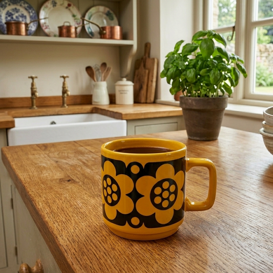Magpie x Hornsea Mug Geo Flower Yellow