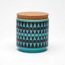 Load image into Gallery viewer, Magpie x Hornsea Backgammon Teal Storage Jar - ad&amp;i