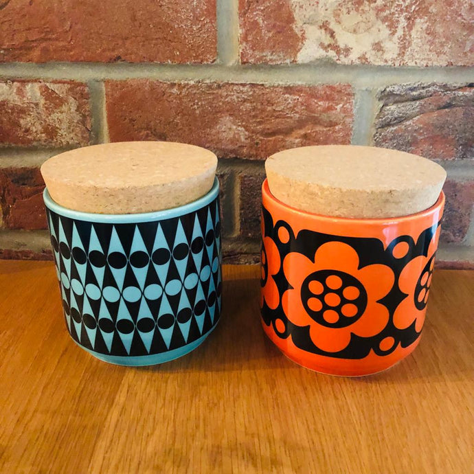 Magpie x Hornsea Backgammon Teal Storage Jar - ad&i