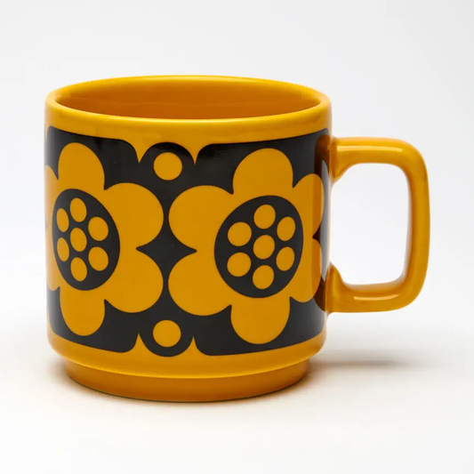 Magpie x Hornsea Mug Geo Flower Yellow
