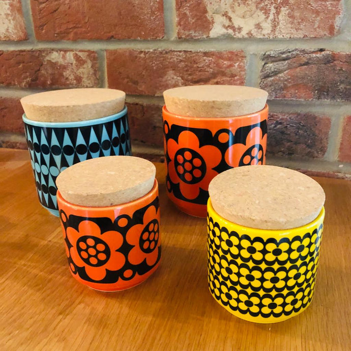 Magpie x Hornsea Geo Flower Orange Mini Pot - ad&i