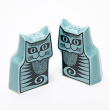 Load image into Gallery viewer, Magpie x Hornsea Teal Cat Salt and Pepper Shaker Set - ad&amp;i