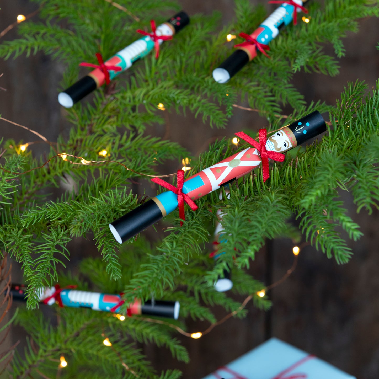 Mini Christmas tree decorations (pack of 8) - Nutcracker Soldier - ad&i