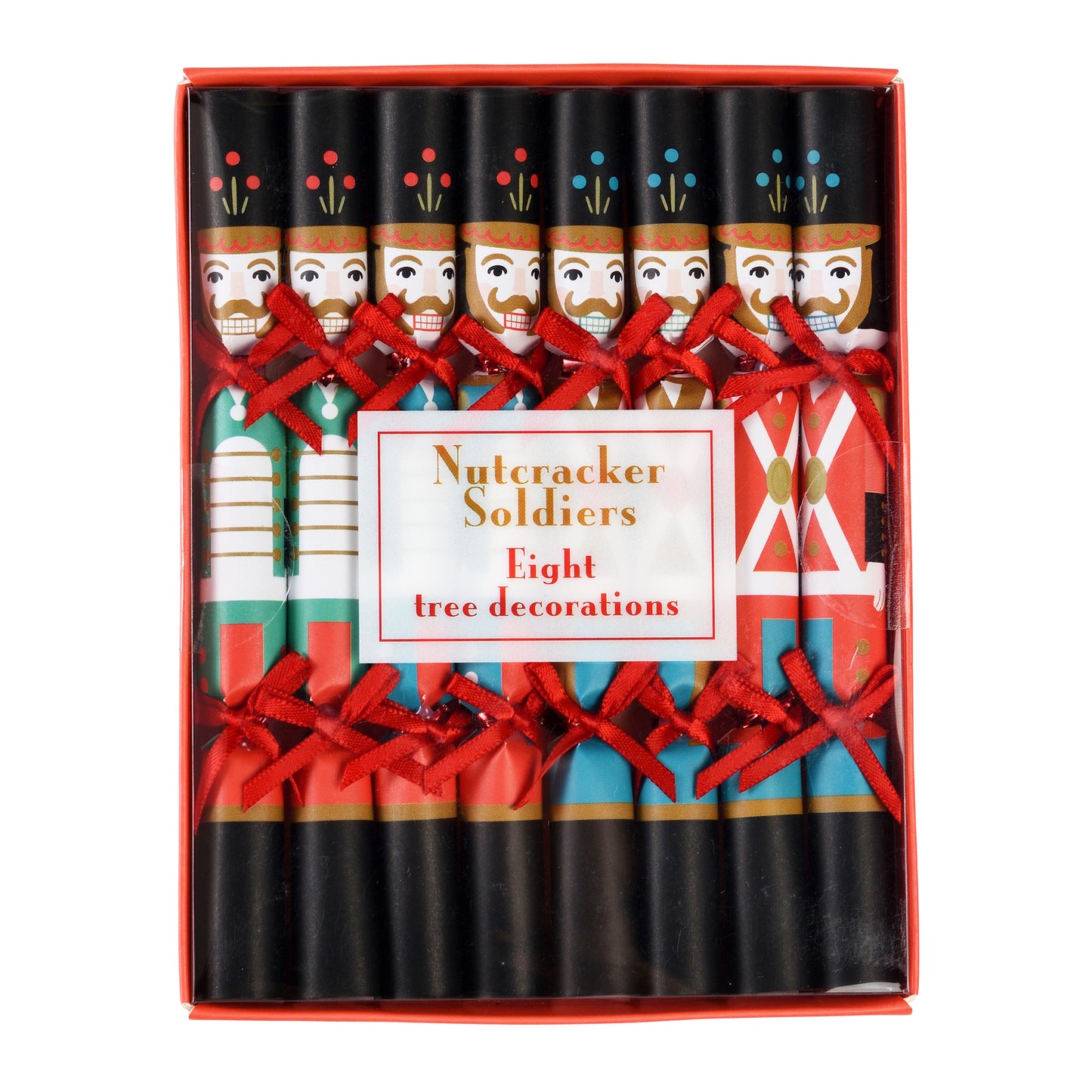 Mini Christmas tree decorations (pack of 8) - Nutcracker Soldier - ad&i