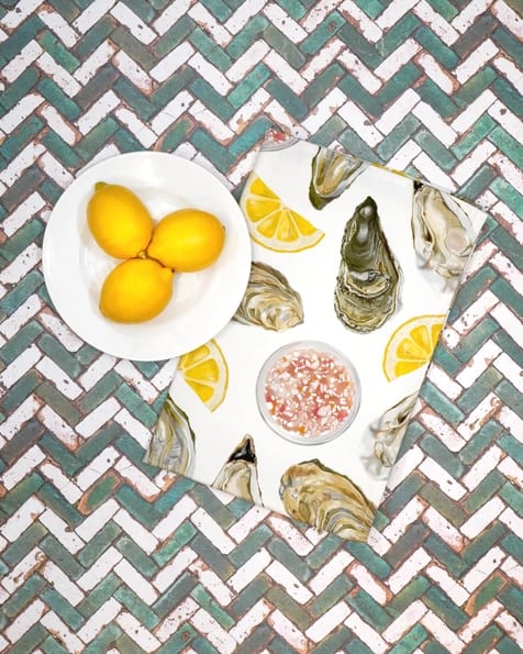 Oyster Tea Towel