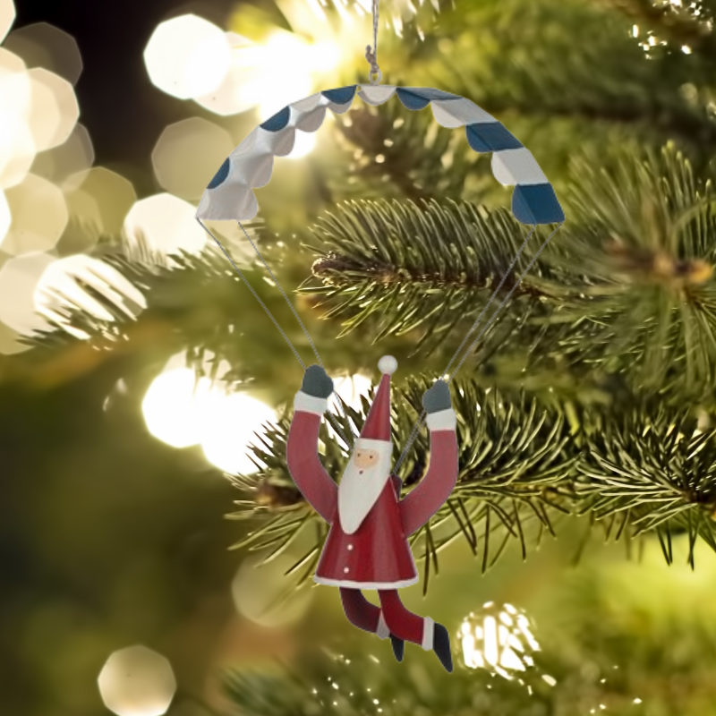 Paragliding Santa Christmas Tree Decoration - ad&i