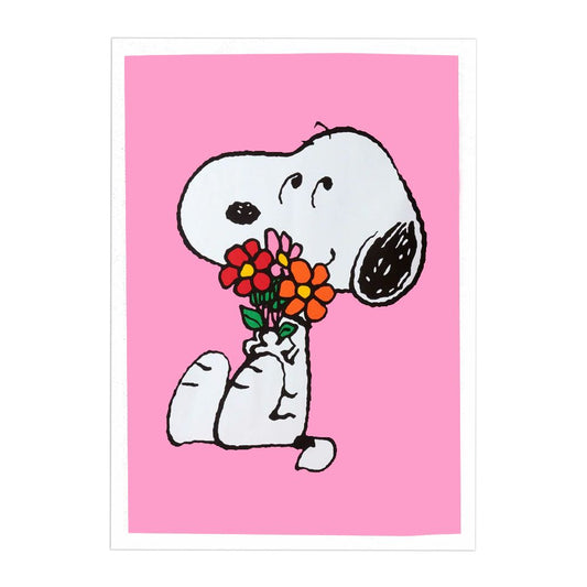 Peanuts - Snoopy Love is in Bloom Tea Towel