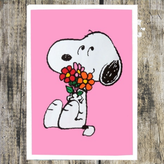 Peanuts - Snoopy Love is in Bloom Tea Towel