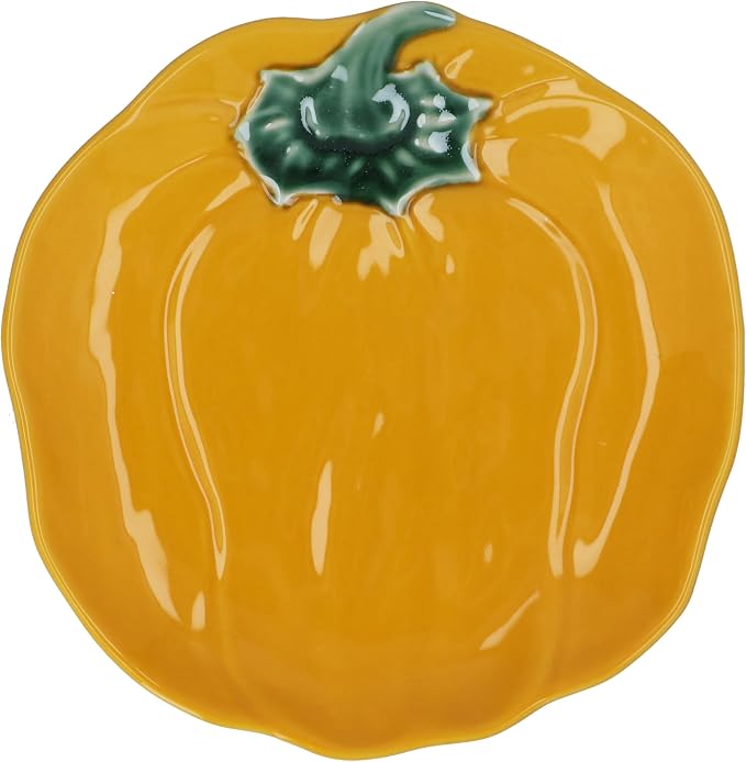 Pepper Shaped Stoneware Serving Plate