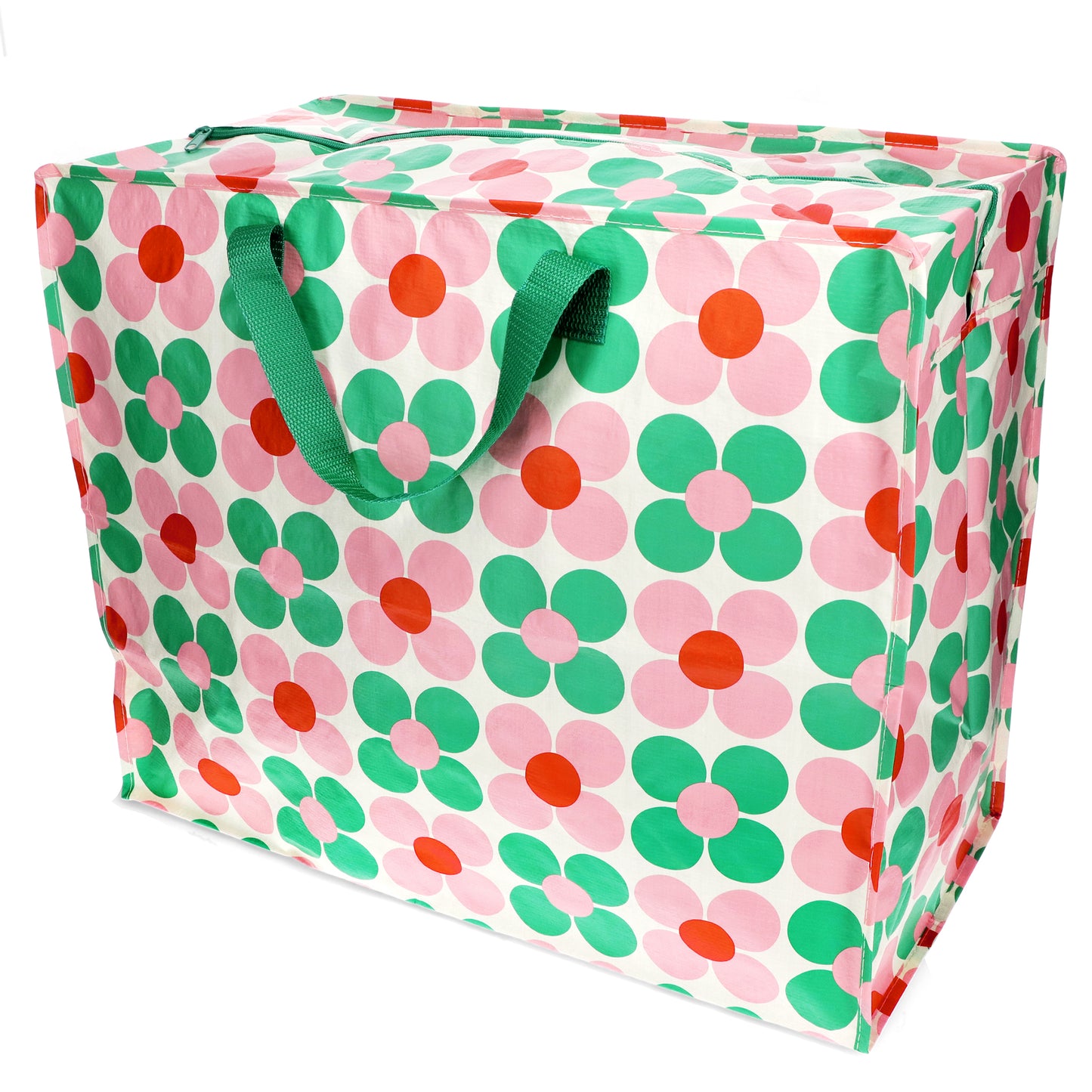 Pink and Green Floral Jumbo Storage Bag - ad&i