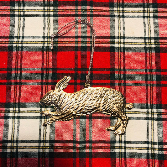 Pressed Silver Decorative Hanging Hare - ad&i