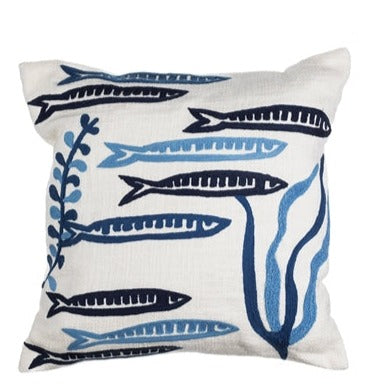 Sardines and Seaweed Cushion