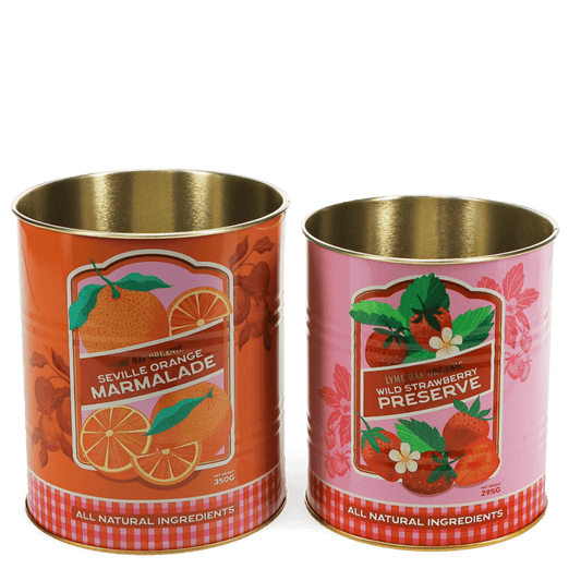 Set Of Two Lyme Bay Preserves Storage Tins - ad&i