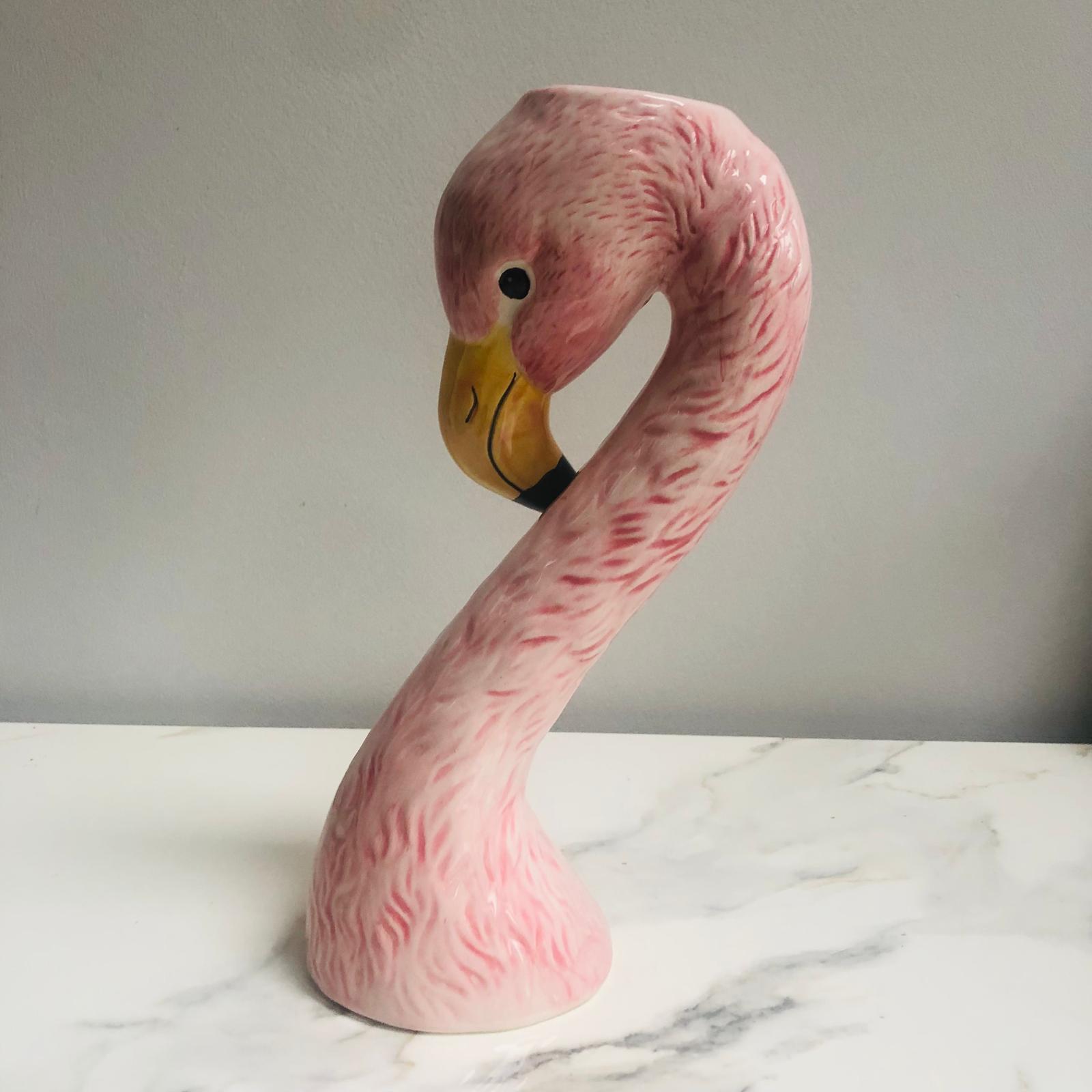 Small Pink Flamingo Head Vase - ad&i
