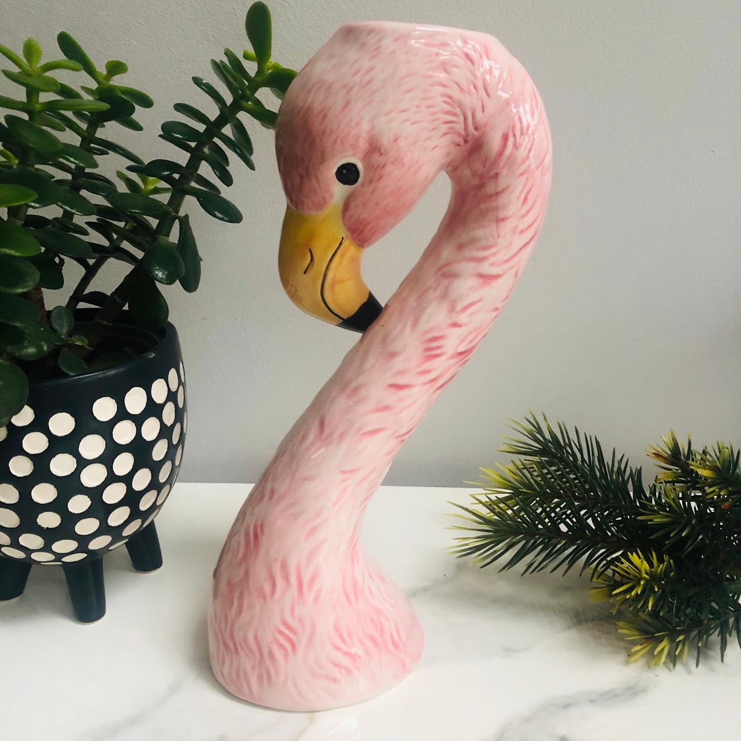 Small Pink Flamingo Head Vase - ad&i