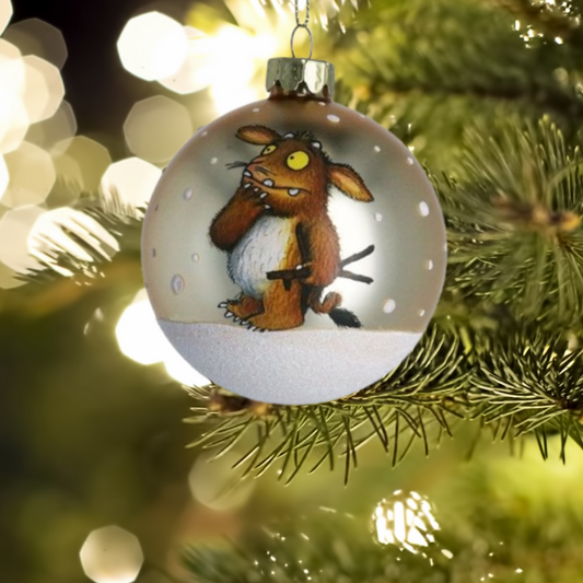 Snowy Gruffalo’s Child Matt Gold Glass Bauble