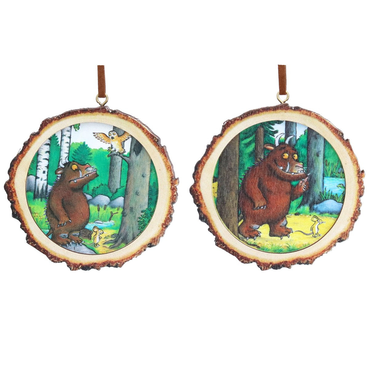 The Gruffalo Scene Wooden Christmas Tree Decoration