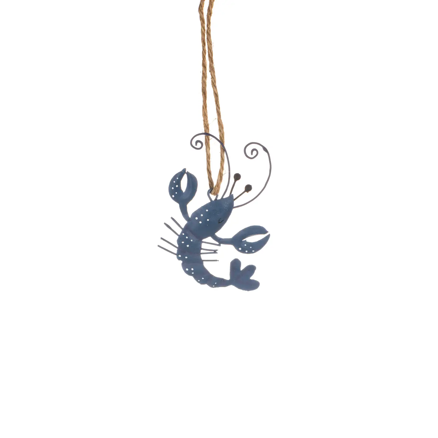 Trio of Hanging Tin Lobster Ornaments