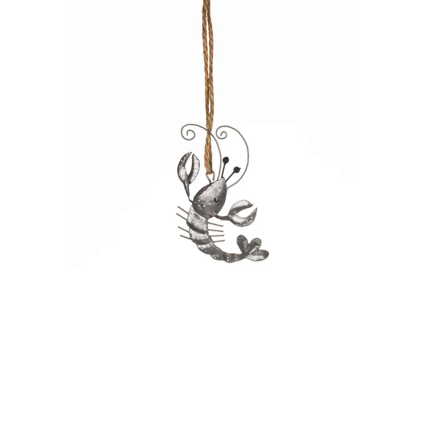 Trio of Hanging Tin Lobster Ornaments