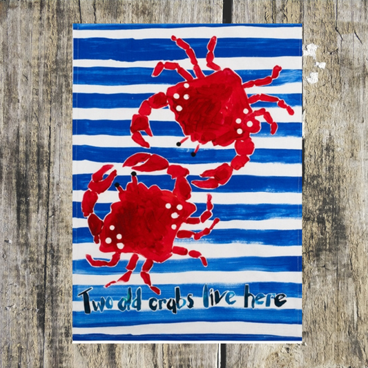 Two Old Crabs Tea Towel