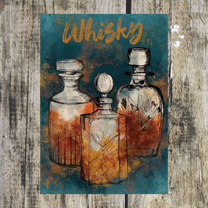Whisky Print Tea Towel - ad&i