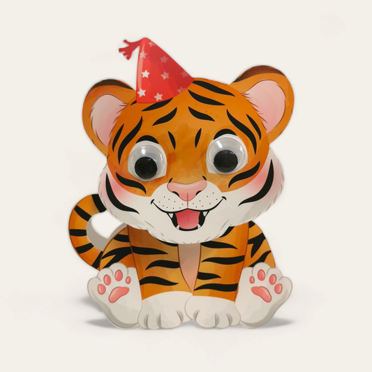 Wobbly Head Tiger Card - ad&i