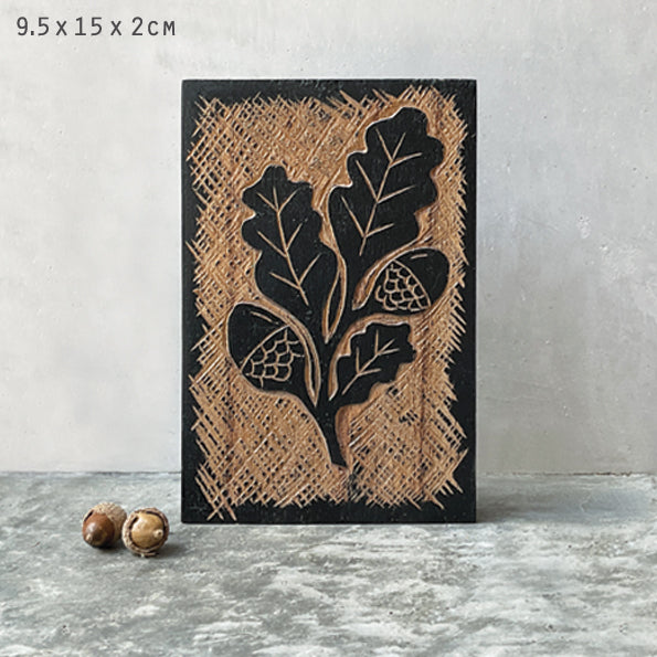 Wood Block Oak Leaf - ad&i