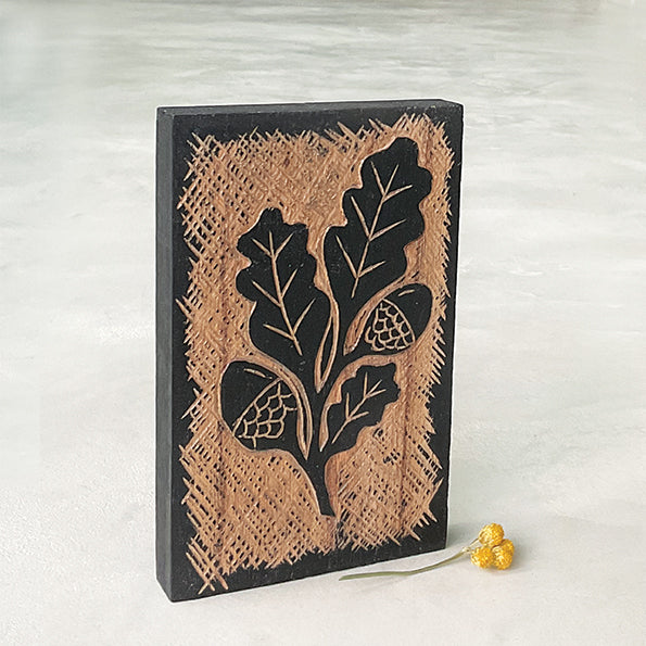 Wood Block Oak Leaf - ad&i