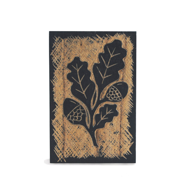 Wood Block Oak Leaf - ad&i
