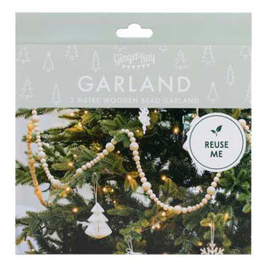 Wooden Beaded Garland - ad&i
