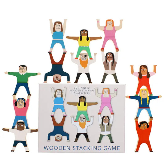 Wooden Stacking Characters Game