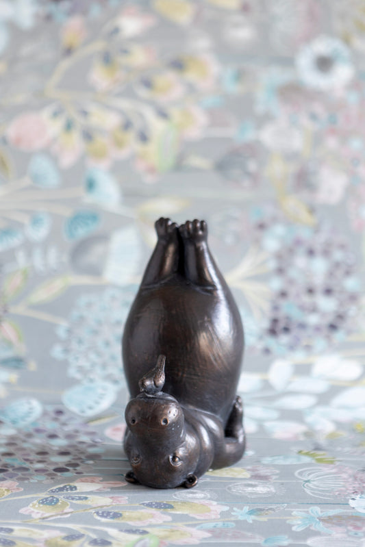Yoga Hippo Ornament