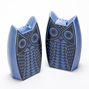 Magpie x Hornsea Blue Owl Salt and Pepper Shaker Set - ad&i