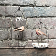 Load image into Gallery viewer, Naive Bird in Wire Cage Ornament-ad&amp;i