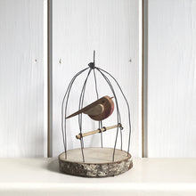 Load image into Gallery viewer, Naive Bird in Wire Cage Ornament-ad&amp;i