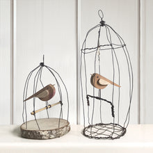 Load image into Gallery viewer, Naive Bird in Wire Cage Ornament-ad&amp;i