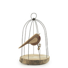 Load image into Gallery viewer, Naive Bird in Wire Cage Ornament-ad&amp;i