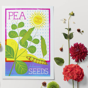 Pea Seeds A4 Risograph Print by Printer Johnson - ad&i
