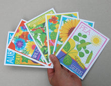 Load image into Gallery viewer, Seed Packets A6 Postcard Pack by Printer Johnson-ad&amp;i