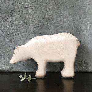 Mother and Baby Wooden Polar Bear Set of Two-ad&i