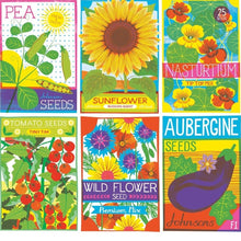 Load image into Gallery viewer, Seed Packets A6 Postcard Pack by Printer Johnson-ad&amp;i