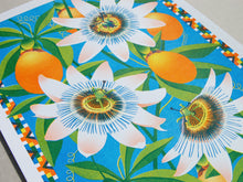 Load image into Gallery viewer, Passion Flower A3 Risograph Print by Printer Johnson-ad&amp;i