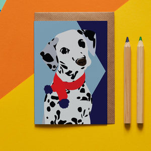 Dotty Dalmation Dog Greeting Card - ad&i
