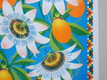 Load image into Gallery viewer, Passion Flower A3 Risograph Print by Printer Johnson-ad&amp;i