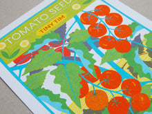 Load image into Gallery viewer, Tomato Seeds A4 Risograph Print by Printer Johnson-ad&amp;i