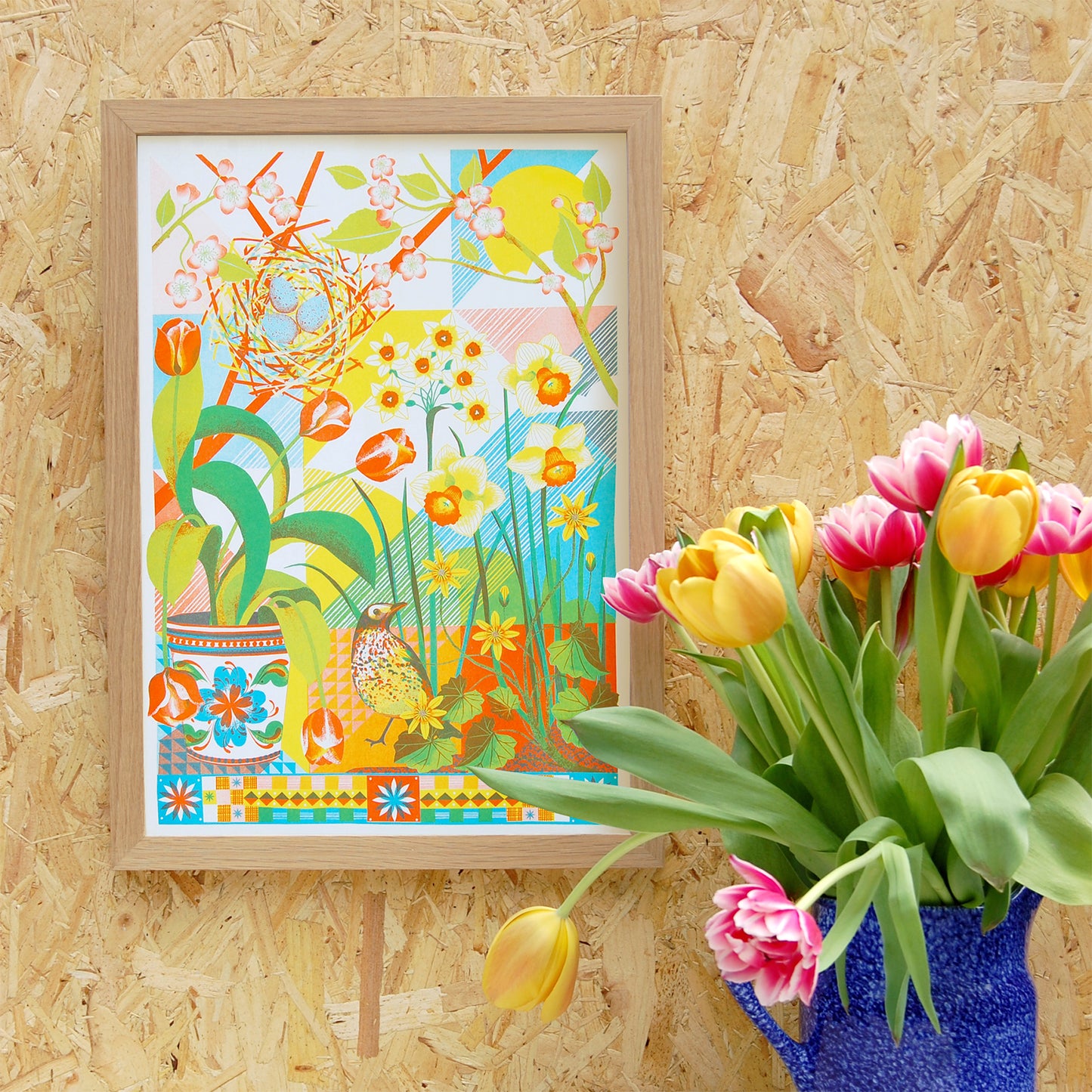 April A3 Risograph Print by Printer Johnson-ad&i